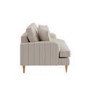 ALMOST PERFECT - Cream Chenille Blue Striped 2 Seater Sofa - Payton
