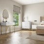 ALMOST PERFECT - Valencia 2 Drawer Bedside In White