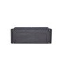Black Velvet 3 Seater Pull Out Sofa Bed in a Box - Aria