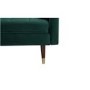 Green Velvet 3 Seater Pull Out Sofa Bed in a Box - Aria