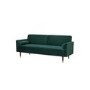 Green Velvet 3 Seater Pull Out Sofa Bed in a Box - Aria