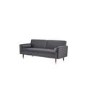 Grey Velvet 3 Seater Pull Out Sofa Bed in a Box - Aria