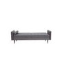 Grey Velvet 3 Seater Pull Out Sofa Bed in a Box - Aria