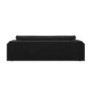 Dark Grey Velvet Curved 3 Seater Sofa - Aurelia