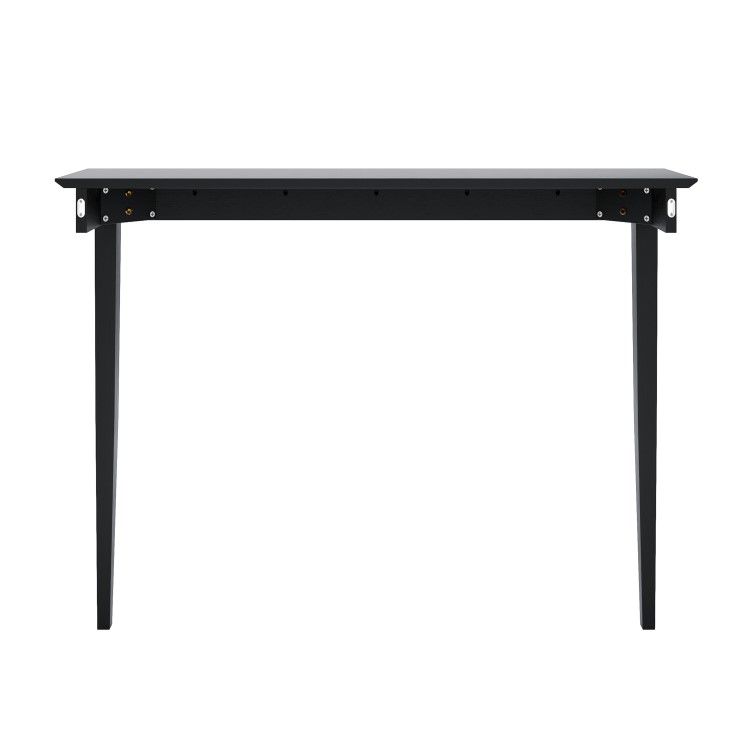 Small & Narrow Black Wall Mounted Console Table - 115cm - Ava