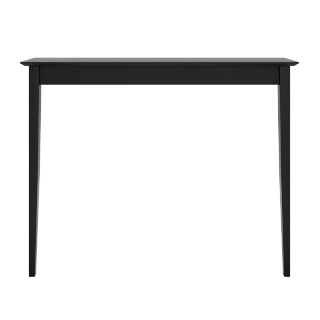 Small & Narrow Black Wall Mounted Console Table - 115cm - Ava