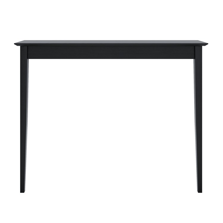 Small & Narrow Black Wall Mounted Console Table - 115cm - Ava