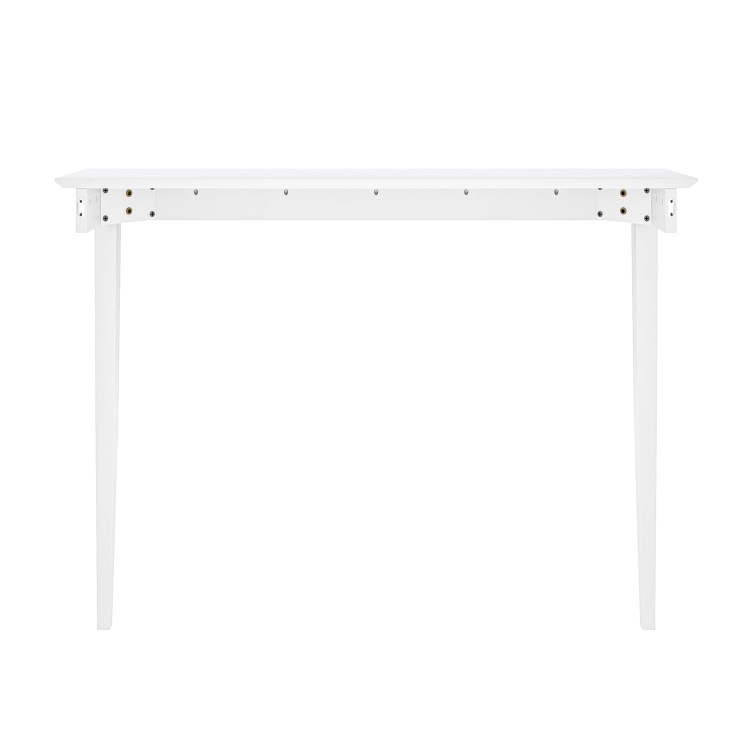 Small & Narrow White Wall Mounted Console Table - 115cm - Ava