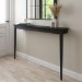 Large & Narrow Black Wall Mounted Console Table - Ava