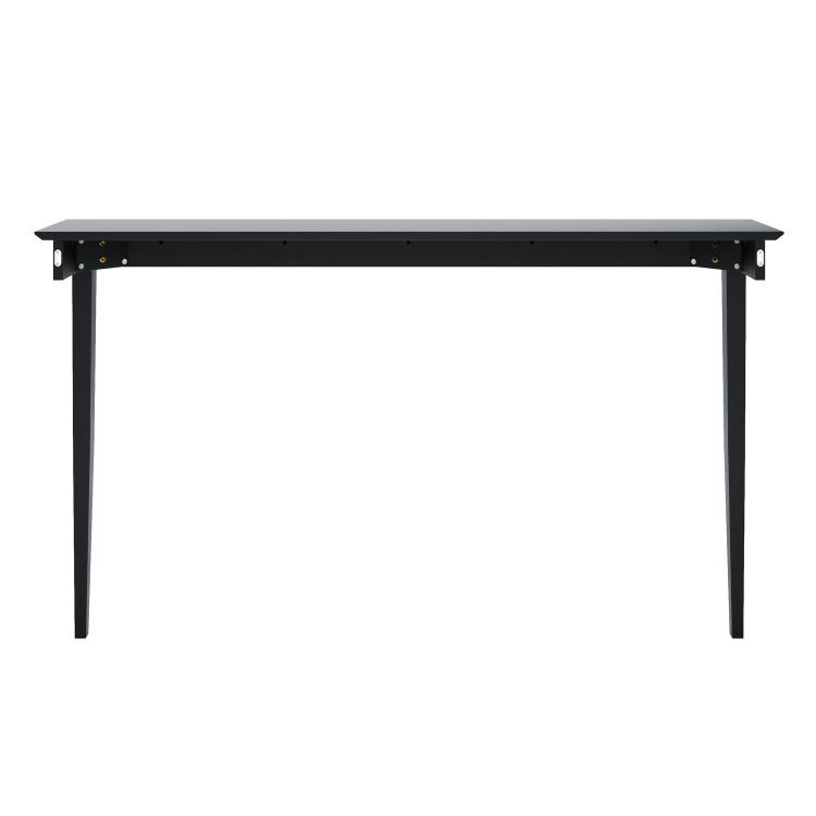 Large & Narrow Black Wall Mounted Console Table - 150cm - Ava