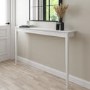 GRADE A1 - Large & Narrow White Wall Mounted Console Table - Ava