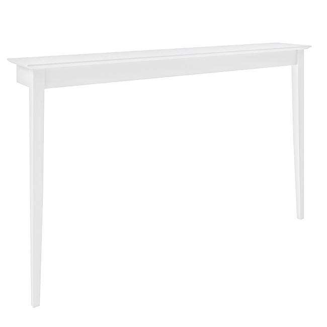 Large & Narrow White Wall Mounted Console Table - 150cm - Ava