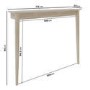 GRADE A1 - Small & Narrow Unfinished Wall Mounted Console Table - Ava