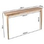 Large & Narrow Unfinished Wall Mounted Console Table - Ava