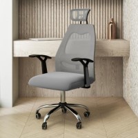 Grey Mesh Swivel High Back Office Chair - Harlan