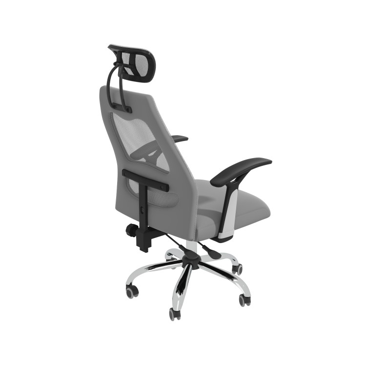 Grey Mesh Swivel High Back Office Chair - Harlan