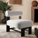 A2/ACE001 ALMOST PERFECT - Beige Woven Fabric Accent Chair - Ace