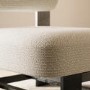 Beige Woven Fabric Accent Chair - Ace