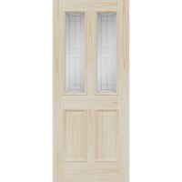 External Accoya Double Glazed Malton with Screen Printed Glass - Unfinished, 1981 x 838 x 44 mm