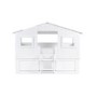 White Mid Sleeper House Bed with Storage Unit - Acorn