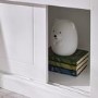 White Mid Sleeper House Bed with Storage Unit - Acorn
