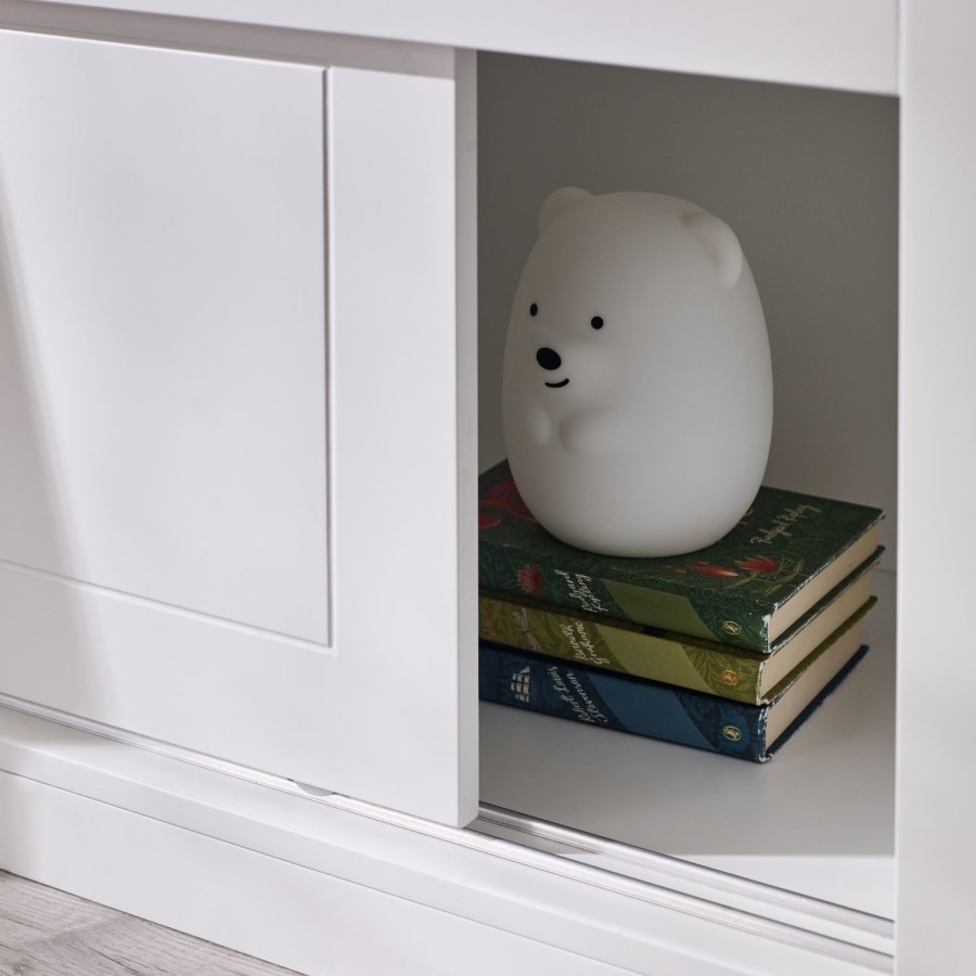 White Mid Sleeper House Bed with Storage Unit - Acorn