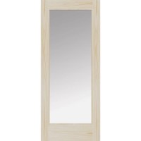 Internal Accoya Door with Clear Glass - Unfinished - 1981 x 762 x 44mm - Pattern 10 Essential - XL Joinery