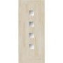 Internal Accoya Door with Opaque Glass - Unfinished - 1981 x 838 x 44mm - Siena Essential - XL Joinery