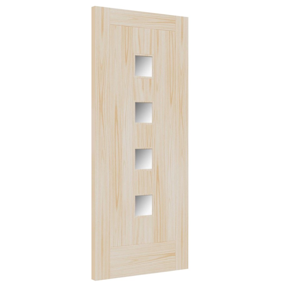 Internal Accoya Door with Opaque Glass - Unfinished - 1981 x 838 x 44mm - Siena Essential - XL Joinery