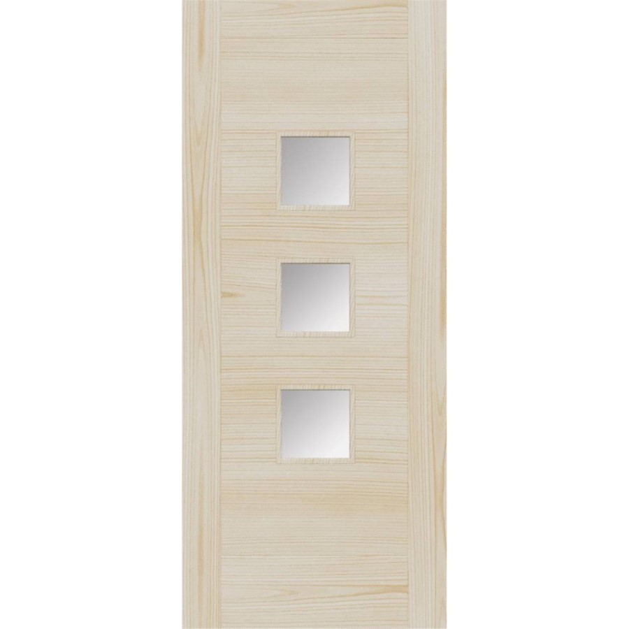 Internal Accoya Door with Opaque Glass - Unfinished - 1981 x 838 x 44mm - Turin Essential - XL Joinery