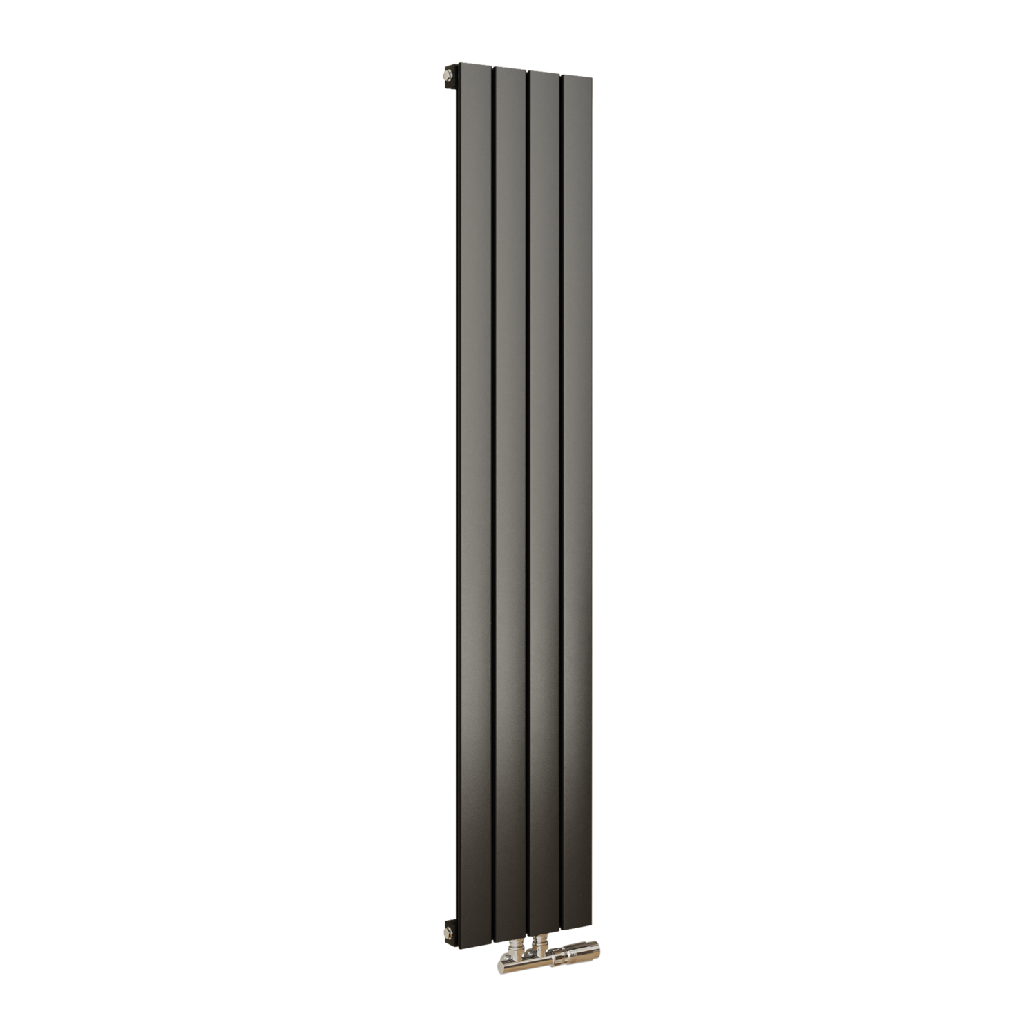 Middle Connection Radiators Eco Eleganza Midnight Black Vertical Flat Aluminium Middle Connection ...