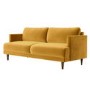 3 Seater Sofa in Mustard Velvet - Addison