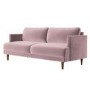 3 Seater Sofa in Purple Velvet - Addison