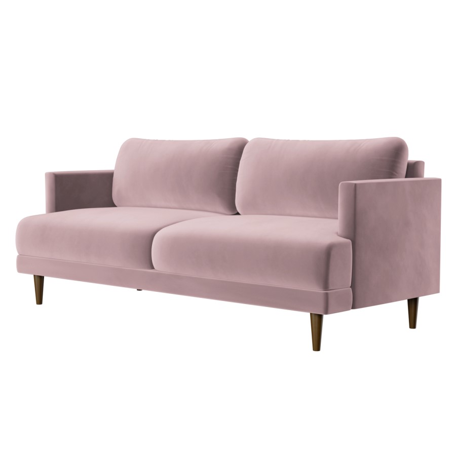 3 Seater Sofa in Purple Velvet - Addison
