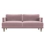 3 Seater Sofa in Purple Velvet - Addison