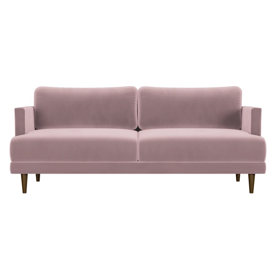 3 Seater Sofa in Purple Velvet - Addison