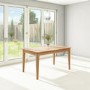 GRADE A1 - Extendable Dining Table in Solid Oak - Seats 6 - Adeline