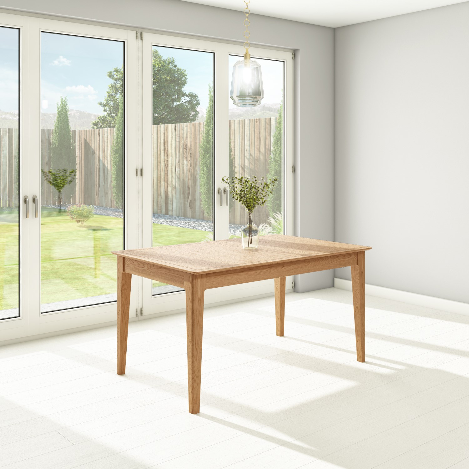 GRADE A1 - Extendable Dining Table in Solid Oak - Seats 6 - Adeline ...