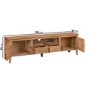 Wide Solid Oak TV Stand with Storage - TV's up to 77" - Adeline