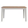 GRADE A1 - Large Grey Extendable Dining Table with Solid Oak Top - Seats 6 - Adeline