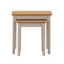 Grey and Oak Nest of 2 Side Tables - Adeline