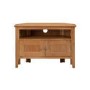 Corner TV Unit in Solid Oak with Storage - TV's up to 32" - Adeline