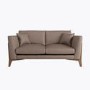 Mink Leather 2 Seater Sofa - Adley
