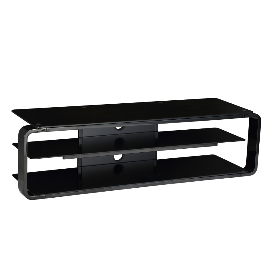 Alphason ADL1400-BLK Lithium 1400 Black TV Stand