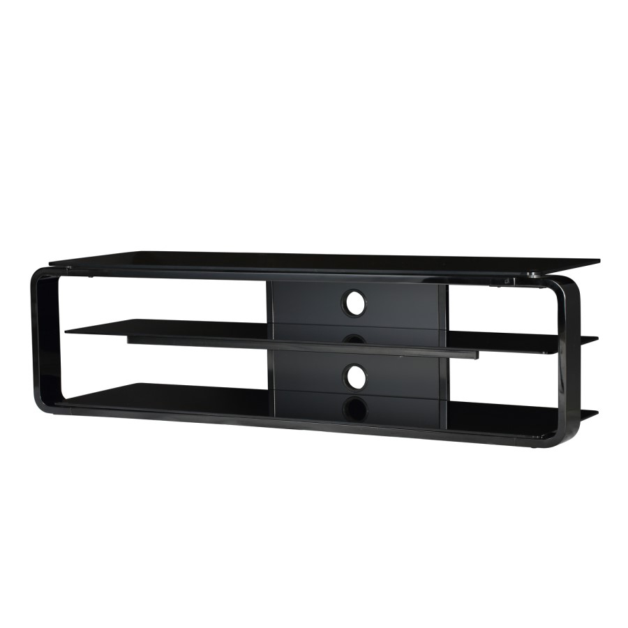 Alphason ADL1400-BLK Lithium 1400 Black TV Stand