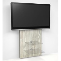 Wall Mounted TV Unit in Light Oak - TV's up to 80" Wall Mounted TV Unit in Light Oak - TV's up to 80"