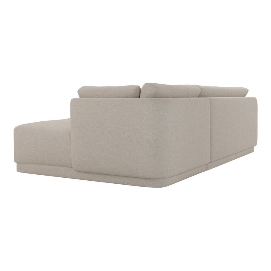 Right Hand Chaise Sofa in Beige - Arden