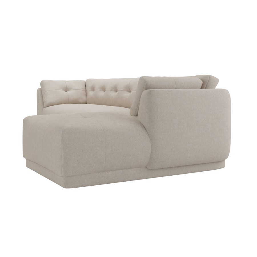 Right Hand Chaise Sofa in Beige - Arden