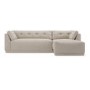 Right Hand Chaise Sofa in Beige - Arden