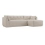 Right Hand Chaise Sofa in Beige - Arden